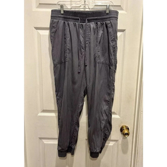A New Day Pants Women's Large Gray Blue‎ Purple Joggers Elastic Waist Drawstring - Picture 1 of 6